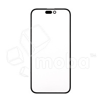 Стекло для переклейки iPhone 14 Pro Max в сборе с OCA пленкой Черный - OR (Mitsubishi)