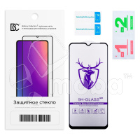 Защитное стекло "Премиум" для Realme C30/C30s/Narzo 50i Prime Черный