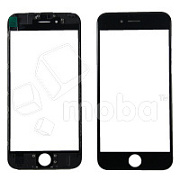 Стекло для переклейки iPhone 6S в сборе с рамкой и OCA пленкой Черный - OR (Mitsubishi)