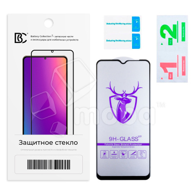 Защитное стекло "Премиум" для Samsung Galaxy A03 (A035F) Черный