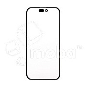 Стекло для переклейки iPhone 14 Pro Max в сборе с OCA пленкой Черный - OR (Mitsubishi)