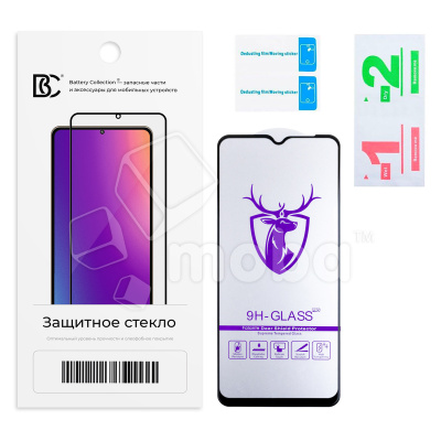 Защитное стекло "Премиум" для Realme C11/C15/C21/C11 2021/C21Y/C25s/C25Y/Narzo 30A/50i/50A Черный
