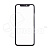 Стекло для переклейки iPhone 11 в сборе с рамкой и OCA пленкой Черный - OR (Feaglet)