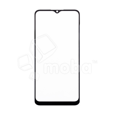 Стекло для переклейки Samsung Galaxy A03s (A037F) в сборе с OCA пленкой Черный - OR (Mitsubishi)